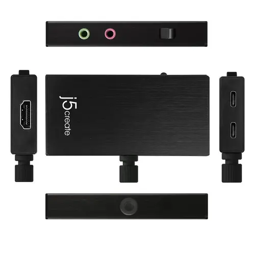 Προσαρμογέας λήψης βίντεο j5 create JVA02, HDMI σε USB-C, PD, Μαύρο - 2
