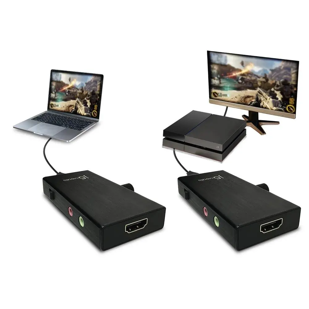 Προσαρμογέας λήψης βίντεο j5 create JVA02, HDMI σε USB-C, PD, Μαύρο - image 2
