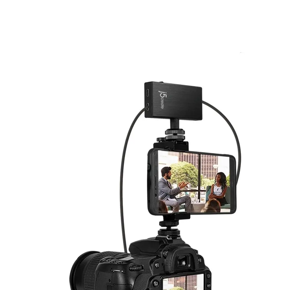 Προσαρμογέας λήψης βίντεο j5 create JVA02, HDMI σε USB-C, PD, Μαύρο - image 3