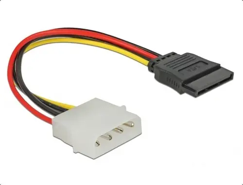 Καλώδιο DeLock Molex 4 pin σε SATA 15 pin, 12 cm - 1