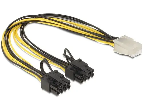 Καλώδιο DeLock PCI Express power 6 pin θηλυκό > 2 x 8 pin αρσενικό, 30 cm - 1