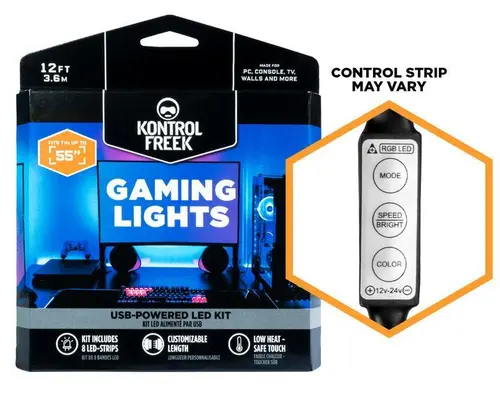 Λωρίδα RGB KontrolFreek Gaming Lights Kit, USB (3.6m) - 3