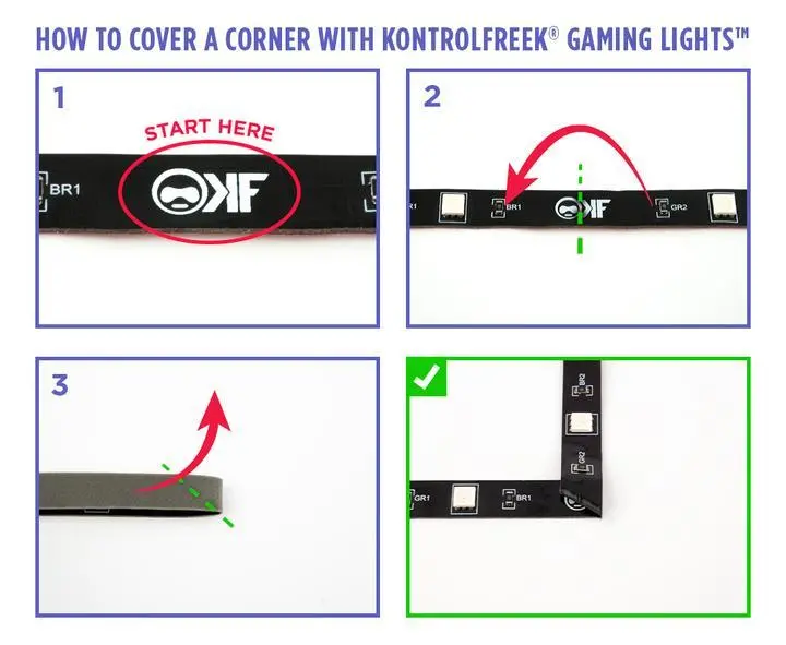 Bandă RGB KontrolFreek Gaming Lights Kit, USB (3.6m) - image 5