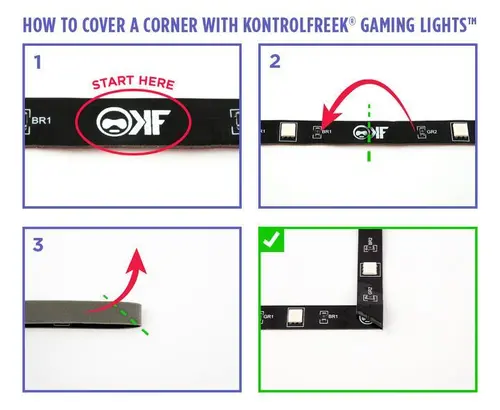Bandă RGB KontrolFreek Gaming Lights Kit, USB (3.6m) - 6