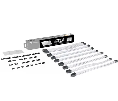 Аксесоар, Thermaltake Mod Sleeved Cable White 300mm