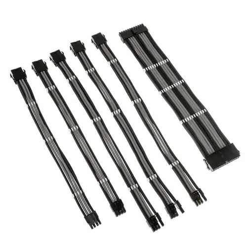 Σετ πλεκτών καλωδίων Kolink Core, Μαύρο/Γκρι - 3