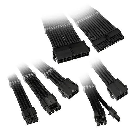 Комплект оплетени кабели Kolink Core, Black - image 1