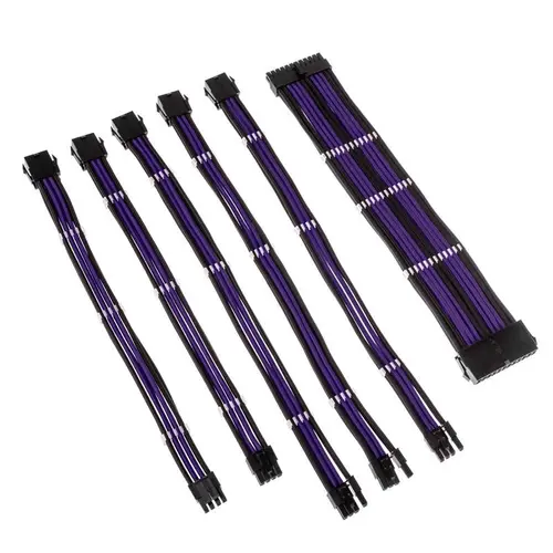 Комплект оплетени кабели Kolink Core, Jet Black/Titan Purple - image 2