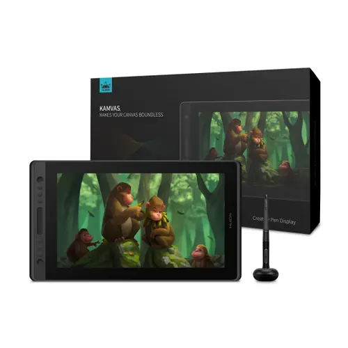 Графичен дисплей таблет HUION Kamvas Pro 16 Premium, USB-C, Черен/Сребрист - image 1