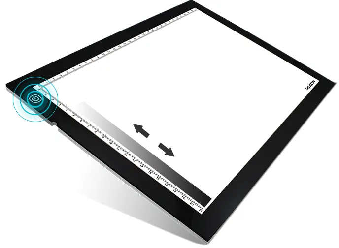 LED φωτεινή επιφάνεια σχεδίασης HUION LED light pad L4S, USB, μαύρο - image 1