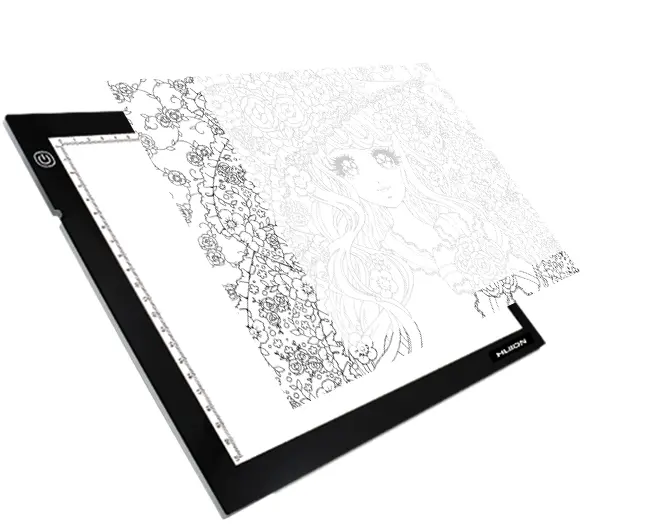 Planșetă luminoasă LED pentru desen HUION LED light pad L4S, USB, negru - image 3