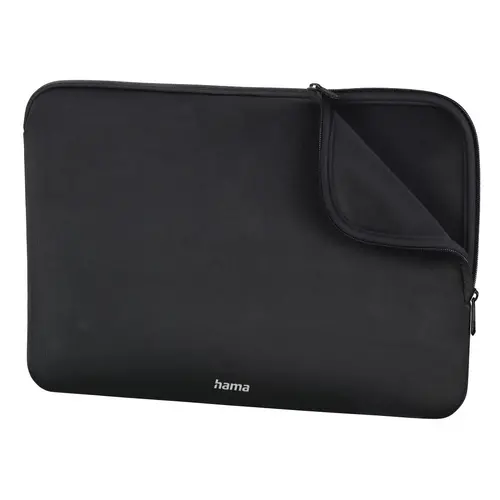 Husă pentru laptop HAMA Neoprene, până la 40 cm (15.6"), neagră - 1