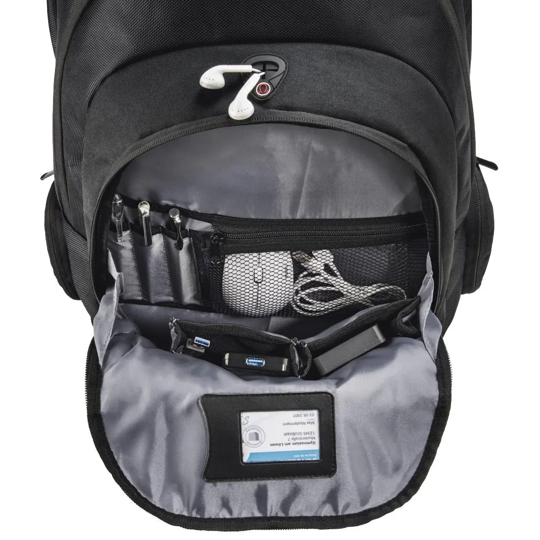 Rucsac pentru laptop HAMA Vienna, 44 cm (17.3"), negru, 216488 - image 6