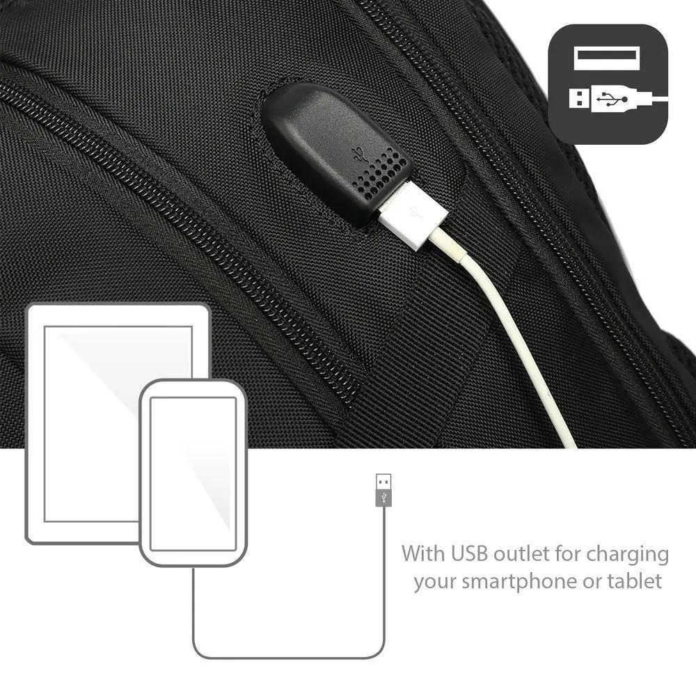 Раница за лаптоп ACT AC8530, до 15.6", USB изход, Черна - image 3