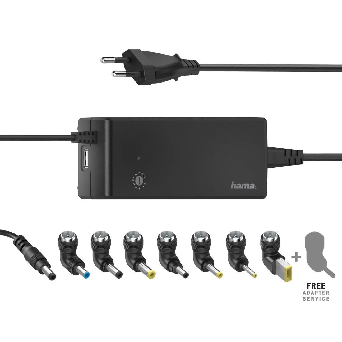 Încărcător universal de rețea pentru laptop HAMA, ieșire 12-22V, 90W, 200004