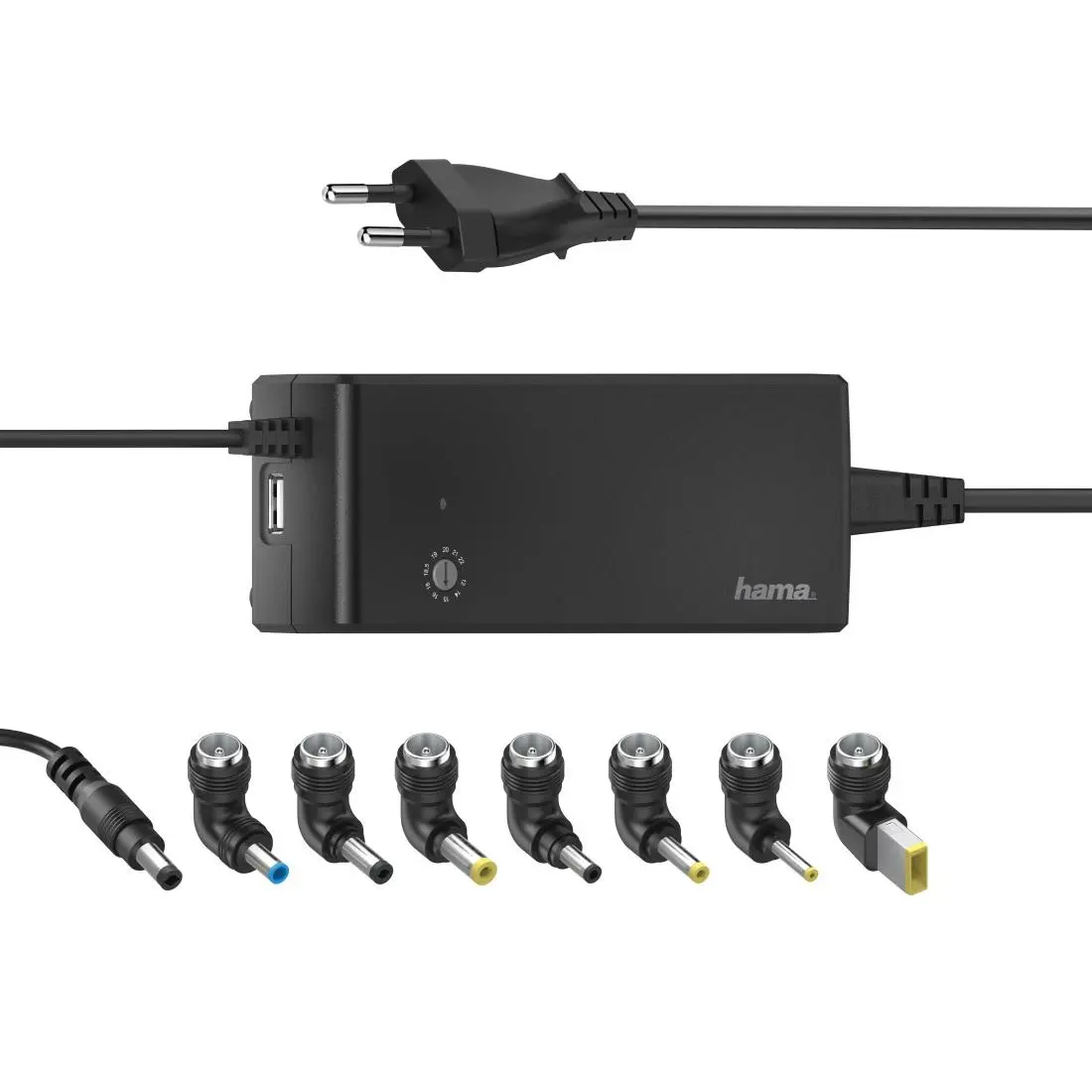 Încărcător universal de rețea pentru laptop HAMA, ieșire 12-22V, 90W, 200004 - image 1