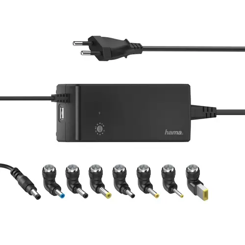 Încărcător universal de rețea pentru laptop HAMA, ieșire 12-22V, 90W, 200004 - 2