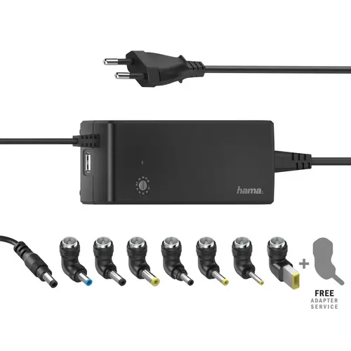 Încărcător universal de rețea pentru laptop HAMA, ieșire 12-22V, 90W, 200004 - 1