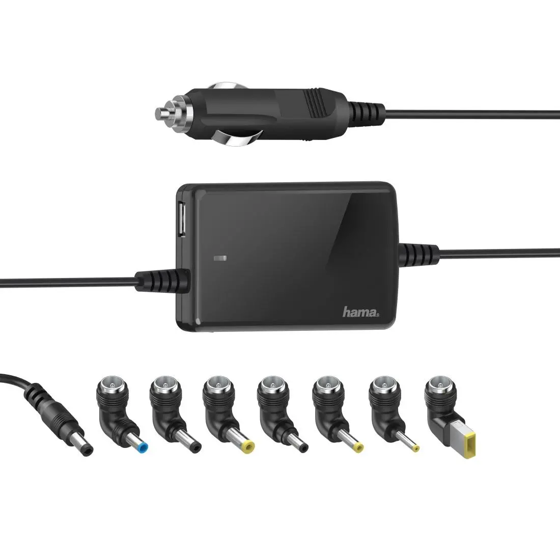 Universal φορτιστής για laptop HAMA, για αυτοκίνητο, είσοδος 12-15 V, έξοδος 15-19 V/70W, 200008 - image 1