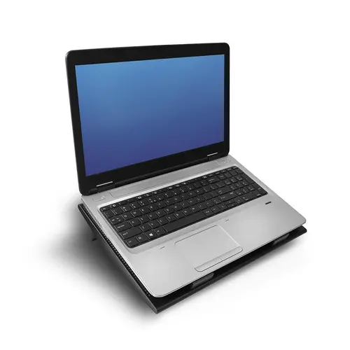 Cooler pentru laptop ACT, Până la 17", Cu două ventilatoare, Hub USB, Negru - 3