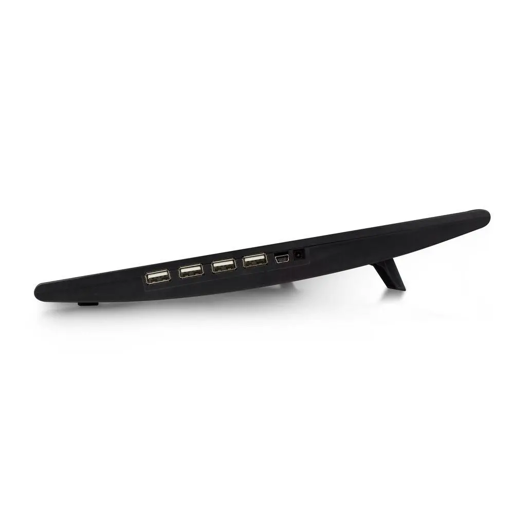 Ψύκτρα laptop ACT, Έως 17", Με δύο ανεμιστήρες, USB hub, Μαύρο - image 5