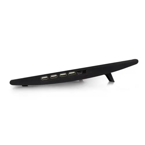 Cooler pentru laptop ACT, Până la 17", Cu două ventilatoare, Hub USB, Negru - 6