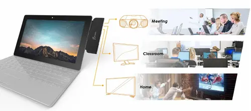 Docking station j5create JDD320B, για MS Surface Pro 4/5/6, USB-A Mini DP, μαύρο - 3