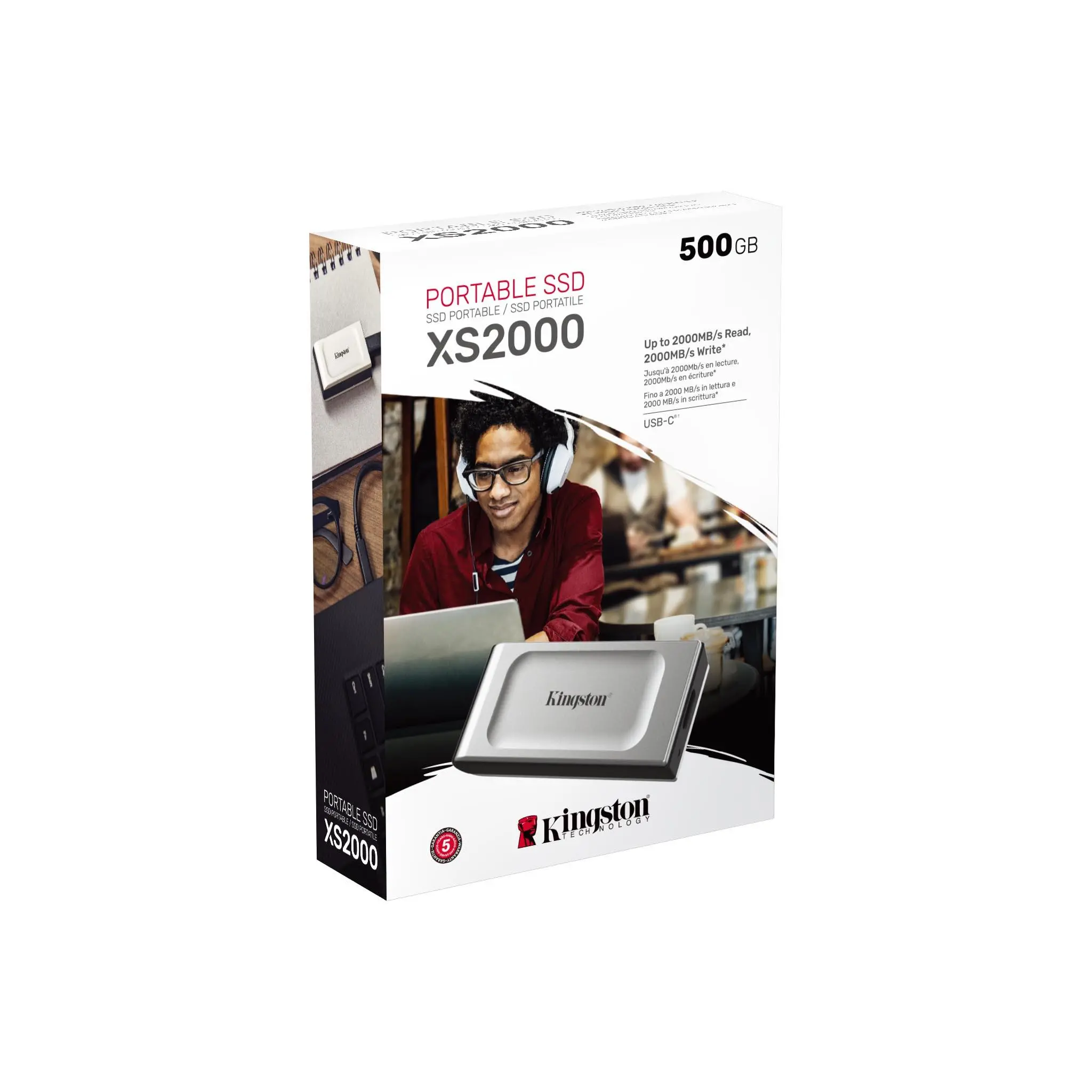 Външен SSD Kingston XS2000 SSD 1000GB - image 2