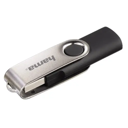 USB памет HAMA Rotat, 16GB, USB 2.0, 10mb/s,Черен