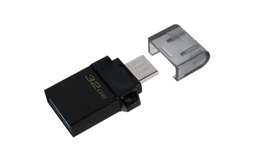USB памет KINGSTON DataTraveler MicroDuo3 G2 128GB, USB 3.2, Черен - image 1