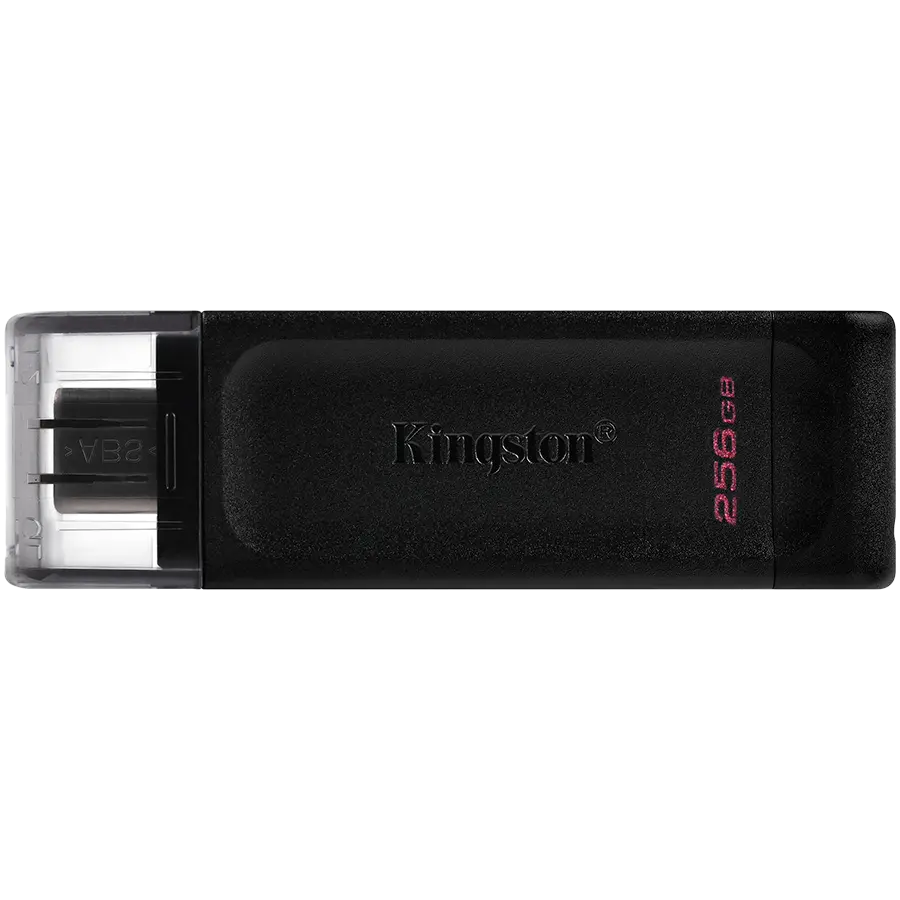 Μνήμη USB KINGSTON DataTraveler 70, 256GB, USB-C 3.2 Gen 1, Μαύρο