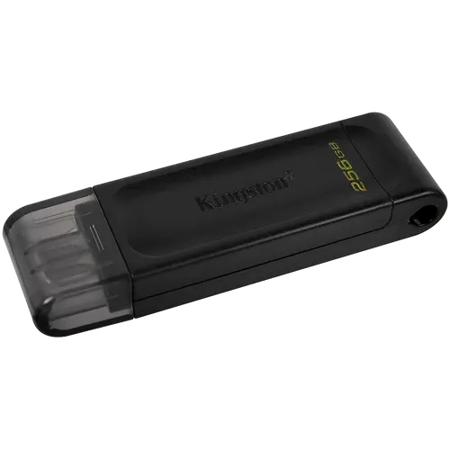 Memorie USB KINGSTON DataTraveler 70, 256GB, USB-C 3.2 Gen 1, Negru - 2