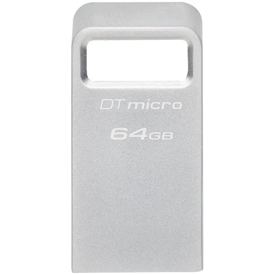 USB памет KINGSTON DataTraveler Micro, 64GB,USB-A 3.2 Gen 1, Сребрист