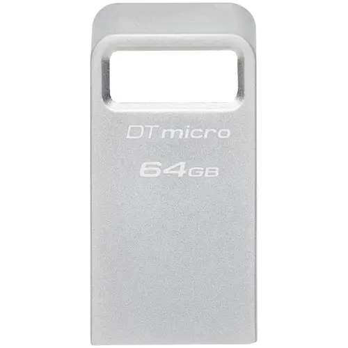 Memorie USB KINGSTON DataTraveler Micro, 64GB, USB-A 3.2 Gen 1, Argintiu Memorie USB KINGSTON DataTraveler Micro, 64GB, USB-A 3.2 Gen 1, Argintiu