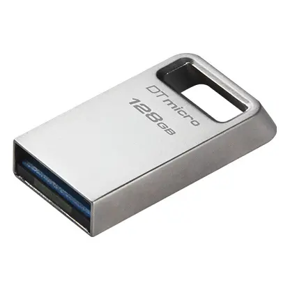 USB памет KINGSTON DataTraveler Micro, 128GB,USB-A 3.2 Gen 1, Сребрист - image 2