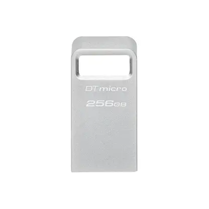 USB памет KINGSTON DataTraveler Micro, 256GB,USB-A 3.2 Gen 1, Сребрист - image 1