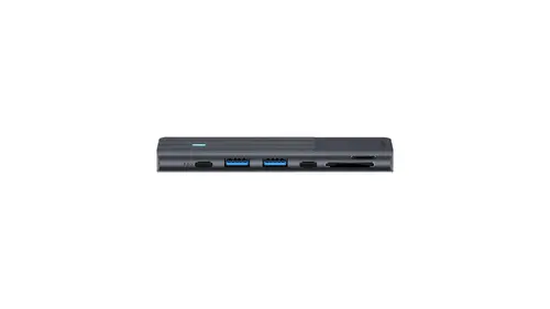 Мултипортов адаптер, RAPOO UCM-2003, 7 в 2, USB-A, USB-C, HDMI, SD/MicroSD, Черен - 7