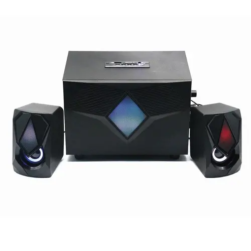 Звукова система Ewent EW3526, 2.1, FM Radio, USB, SD, AUX, Bluetooth, Черна - image 1