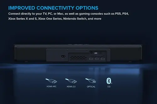Звукова система 2.1 Creative Stage 360, Bluetooth 5.0, Dolby Atmos, HDMI 2.0, ARC, Черен - image 1