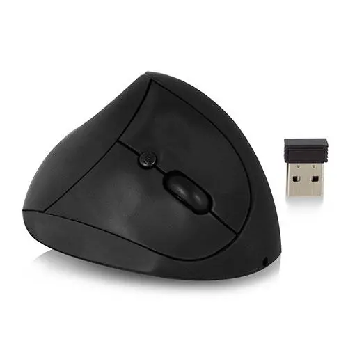 Оптична мишка Ewent EW3150, Безжична, Вертикална, 1600 dpi, USB, Черна - image 2