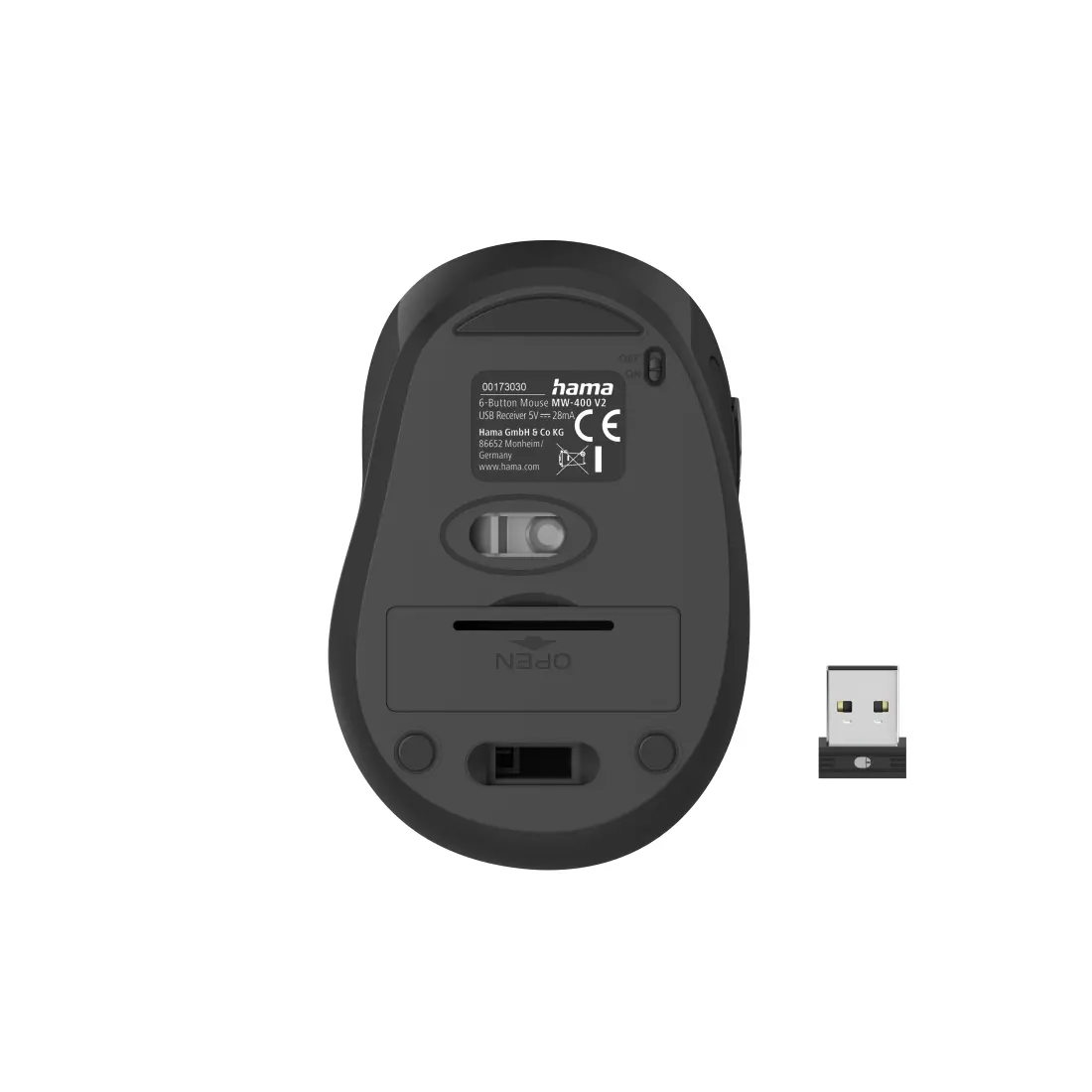 Безжична мишка с 6 бутона MW-400 V2, HAMA-173030 - image 2