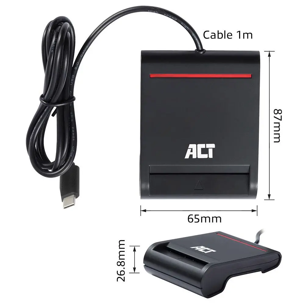 Четец на смарт карти ACT AC6020, USB 3.2 Gen 1 - image 4