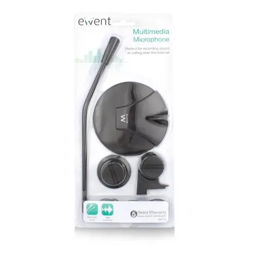 Настолен мултимедиен микрофон EWENT EW3550, Черен - image 3