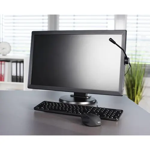 Настолен микрофон HAMA CS-461, за PC/лаптоп, 3.5 mm жак, Черен - image 2