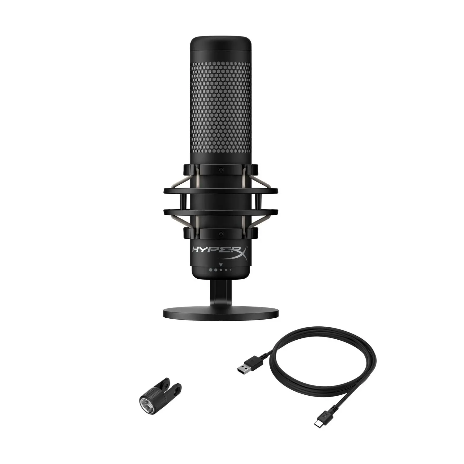 Настолен микрофон HyperX QuadCast S, USB, 3.5 mm - image 6