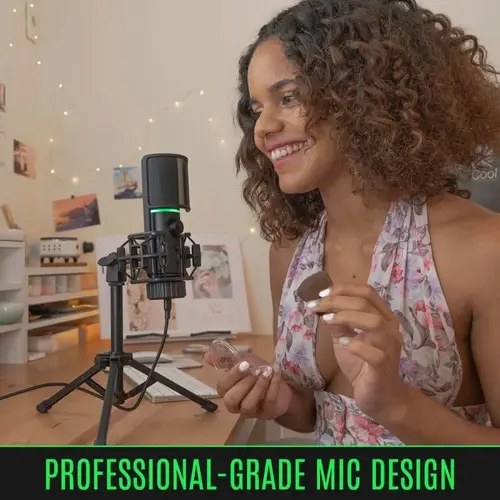 Настолен микрофон Streamplify MIC RGB, USB-A, стойка трипод - image 13