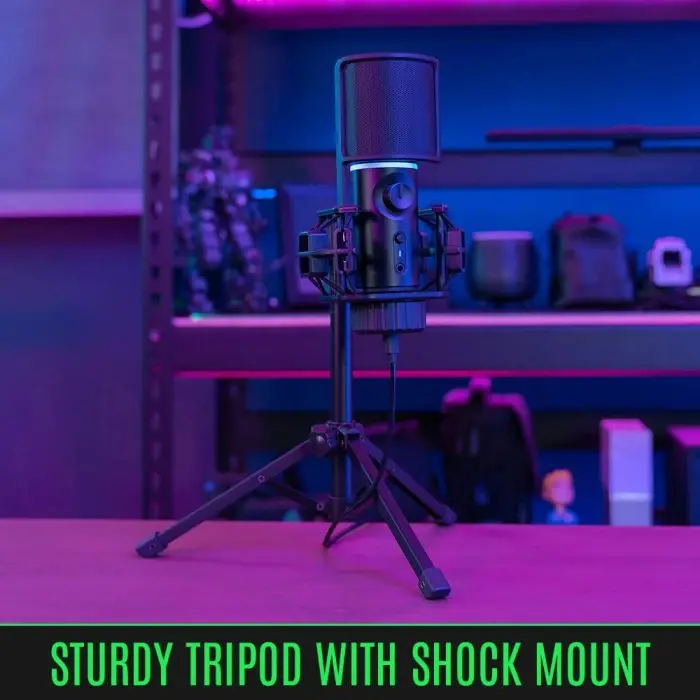 Настолен микрофон Streamplify MIC RGB, USB-A, стойка трипод - image 15