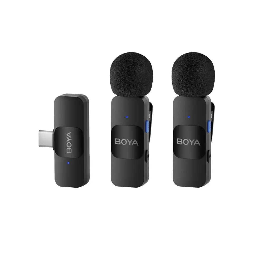 Sistem de microfon wireless BOYA BY-V20 pentru rever, USB-C
