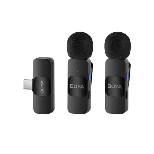 Sistem de microfon wireless BOYA BY-V20 pentru rever, USB-C - 1