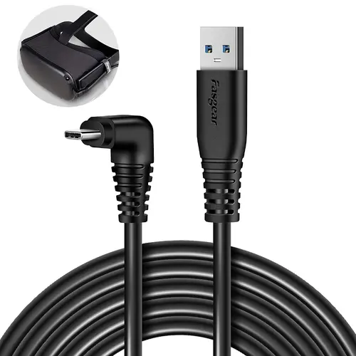 Кабел Fasgear USB-C - USB-A, USB 3.0, 5m за Oculus Quest